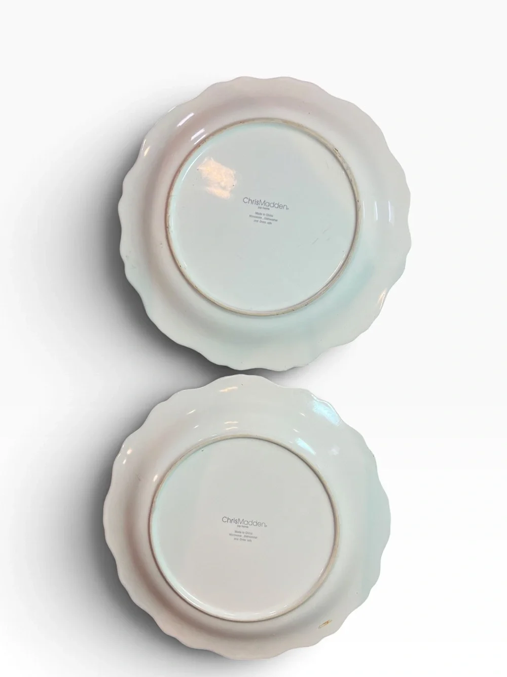 Felice Ivory by JC Penney – Set of 2 Dinner Plates 11” plates by Chris Madde